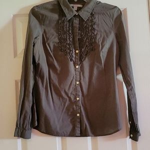 Womens long sleeve button down